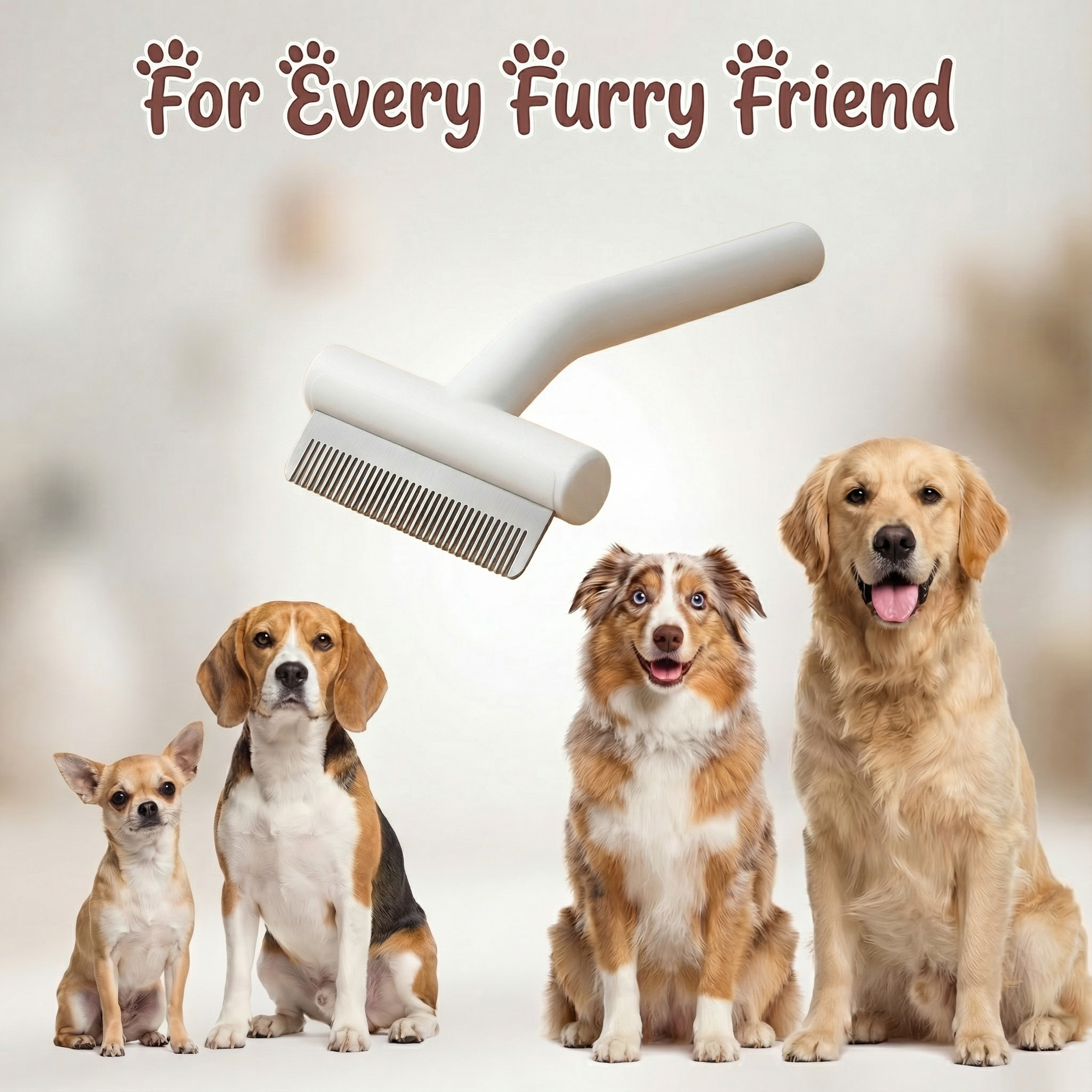 Dog Brush Dog Deshedding Tool Short Hair Undercoat Rake Stainless Steel