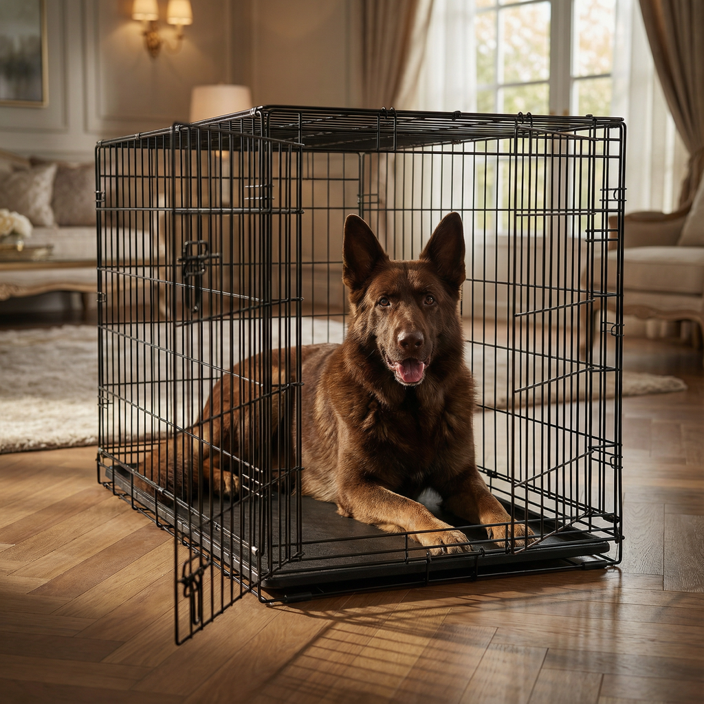 Dog Crate Dog Folding Single Door Wire Metal Travel Kennel