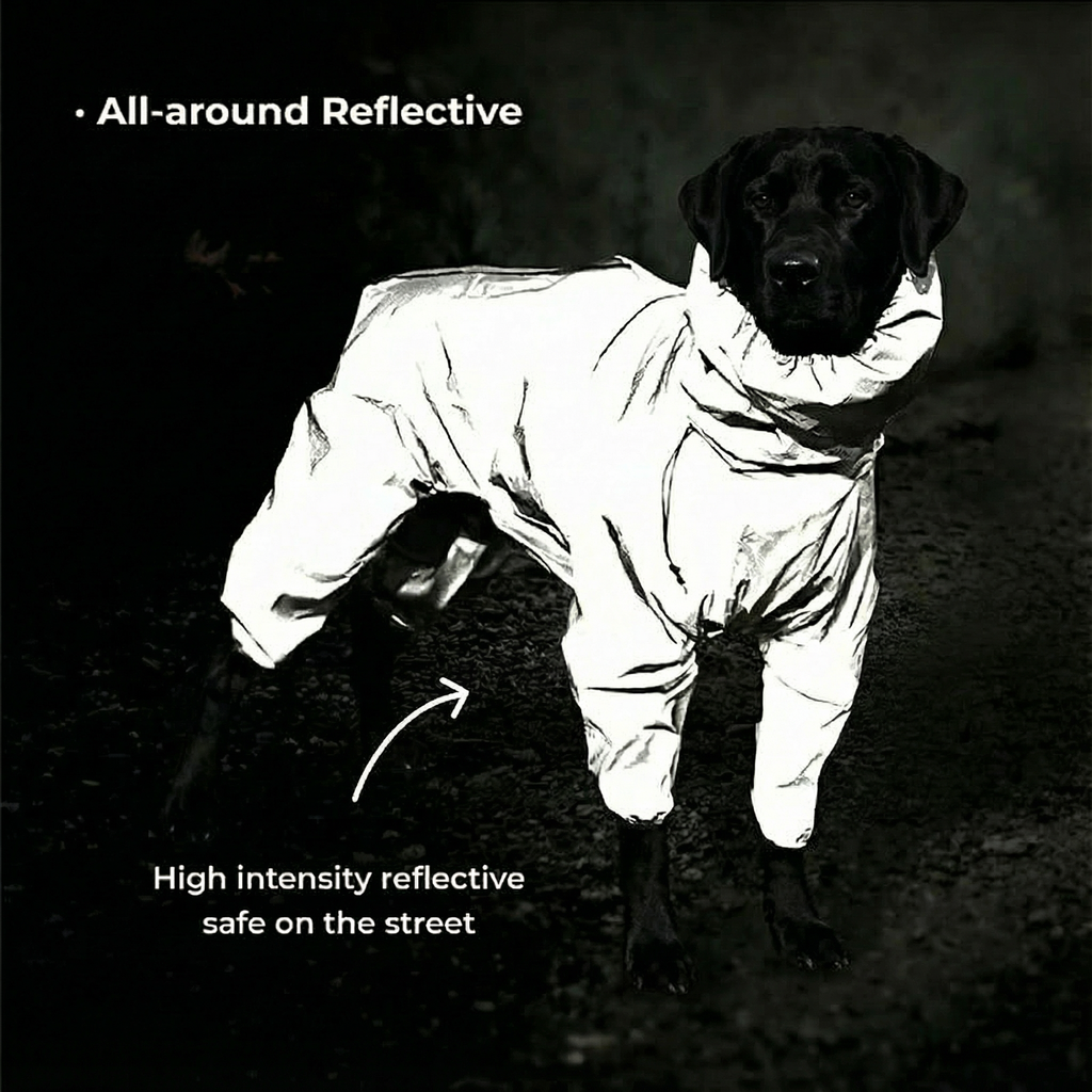 Dog Harness Dog Rain Jacket Waterproof Reflective All-Weather